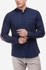 Ravin Poplin Mandarin Collar Shirt - Navy Blue