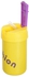Get Stainless steel thermal mug with Shalimuh, 380 ml - Yellow Purple with best offers | Raneen.com