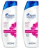 Head & Shoulders Smooth And Silky Anti-Dandruff Shampoo, 2 X 400 ML