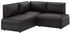 VALLENTUNA 3-seat corner sofa, Murum black
