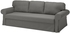 VRETSTORP Cover for 3-seat sofa-bed - Hakebo dark grey