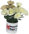 Memories Maker Artificial Roses Everlasting Beauty Realistic White 7 Flowers Punch