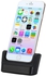 Charging Dock Station for iPhone 6 Plus (5.5'') with 8 Pin Data Cable Black