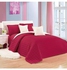 6-Piece Quilted Compressed Comforter Set Microfiber Red King