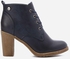 Shoe Room Lace Up Heeled Shoes - Navy Blue