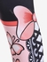 Plus Size 3D Lace Up Butterfly Print Capri Skinny Leggings - L | Us 12
