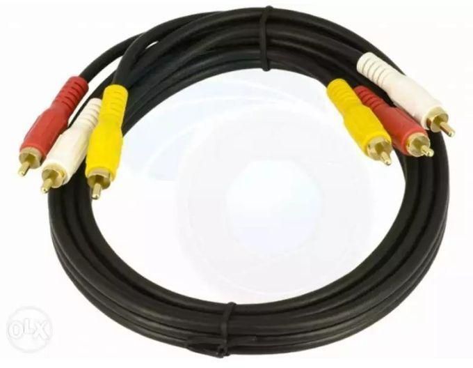 3 RCA To 3 RCA AV Audio Video Cables
