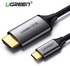 ugreen 1.5 Meter USB C HDMI Cable Type C to HDMI Support 4K 60HZ for MacBook Samsung Galaxy S9/S8 Huawei Mate 10 Pro P20 Dell XPS 15 13 (Aluminum Braid version) LBQ