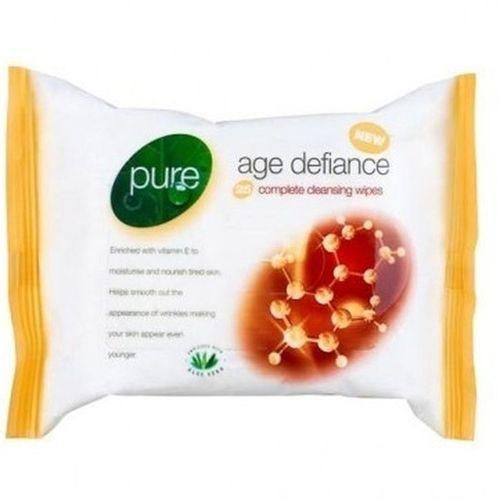 Pure Body Naturals Anti-Ageing Facial Wipes - 25pcs