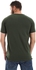 Izor Plain Basic Round Neck Dark Olive T-Shirt