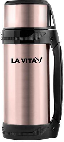 La Vita - Stainless steel Travel bottle 1L - Metallic Rose