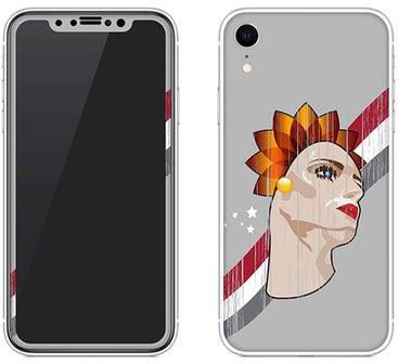 Vinyl Skin Decal For Apple iPhone XR Lady Liberty