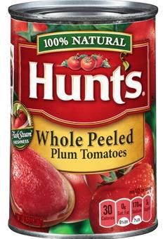 Hunts Whole Peeled Plum Tomatoes - 411 g