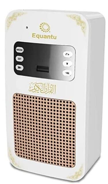 Equantu SQ-669 Smart Wall Plug Quran Speaker, With 16 Reciters And 16 Translations, Remote/Bluetooth/USB Connect/Phone Application Control/8GB