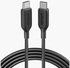 أنكر كابل PowerLine III من USB-C الي USB-C طوله 3 قدم موديل A8852H11 - أسود