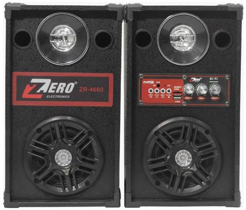 Zero Wired and wireless Speaker, Black - ZR-4660