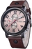 Curren Men Watch  Leather brown color 8193