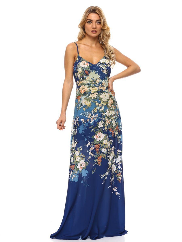 Guess W63K91W7Mr0 Floral Dress for Women - Multi Color