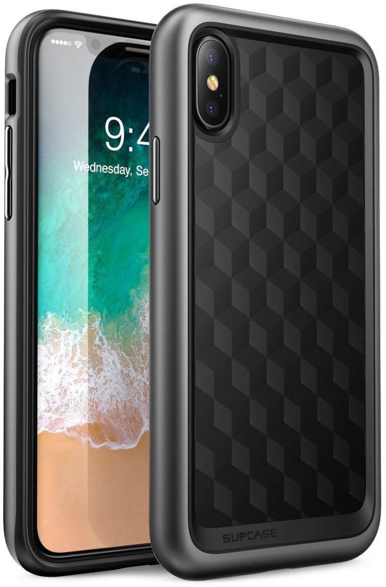 iPhone X Case Cover , Supcase , High Pro Shield , Drop Protection , Heavy Duty , Metallic Gray