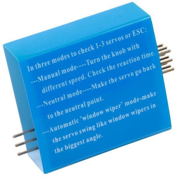 Multi Servo Tester 3CH ECS Consistency Speed Controler Power Channels CCPM Meter