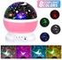 Generic Star And Moon Rotating Projector Night Lamp Black/White/Pink 13X13X14.5Centimeter