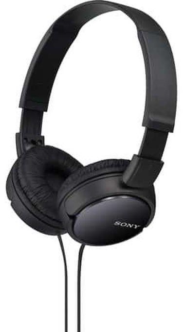Sony MDR-ZX110AP On-Ear Headphones With Microphone (Black)