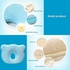 Lixada Newborn Baby Pillow Head Shaping Pillow Prevent Flat Head Memory Foam For Age 0-1 Beige