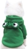 Toon Eyes Green Dog and Cat Hoodie