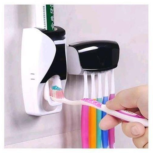 Portable Toothbrush Holder Toothpaste Dispenser With Free Gift