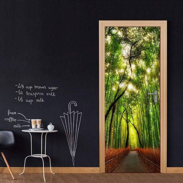 3D Forest Avenue Self-adhesive Removable Wallpaper Murals Wall Sticker FC