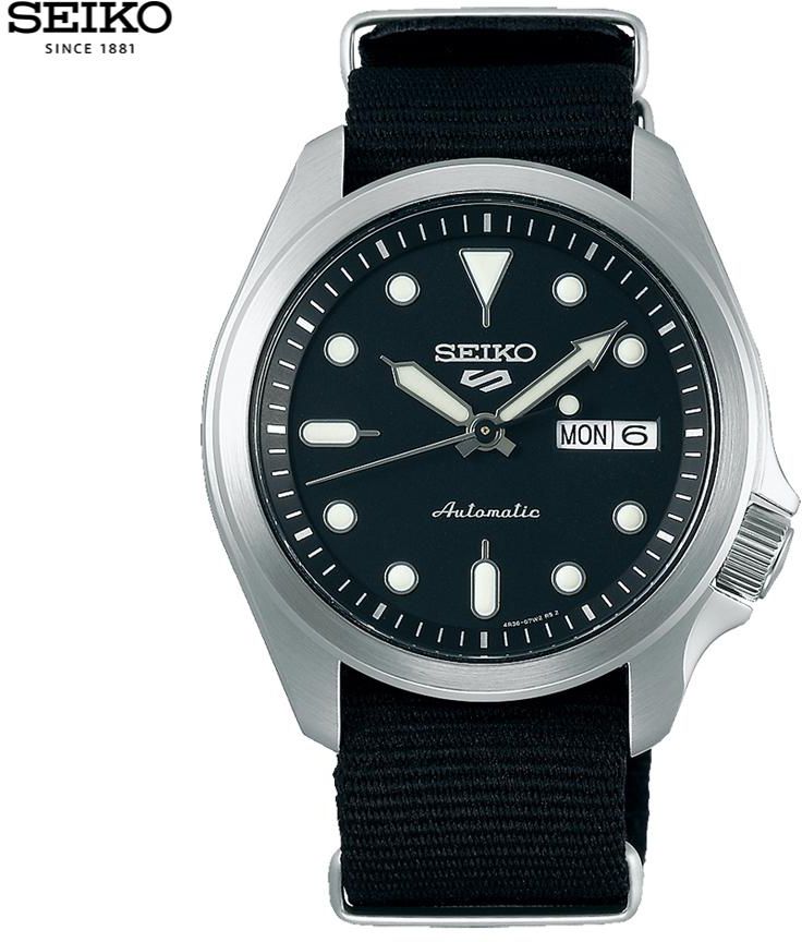 Seiko 5 Sports Automatic Watch 100% Original - SRPE67K1 (Black/Silver)
