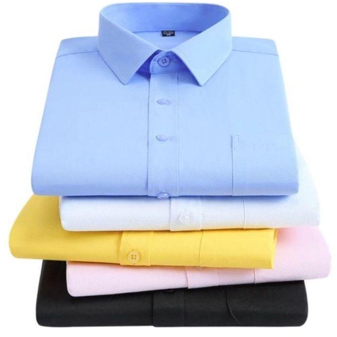 Fashion 5pack MEN Official Shirts Cotton Long Sleeve