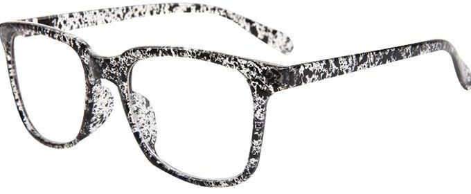 Classic Gray Frame Lensless Fake Glasses