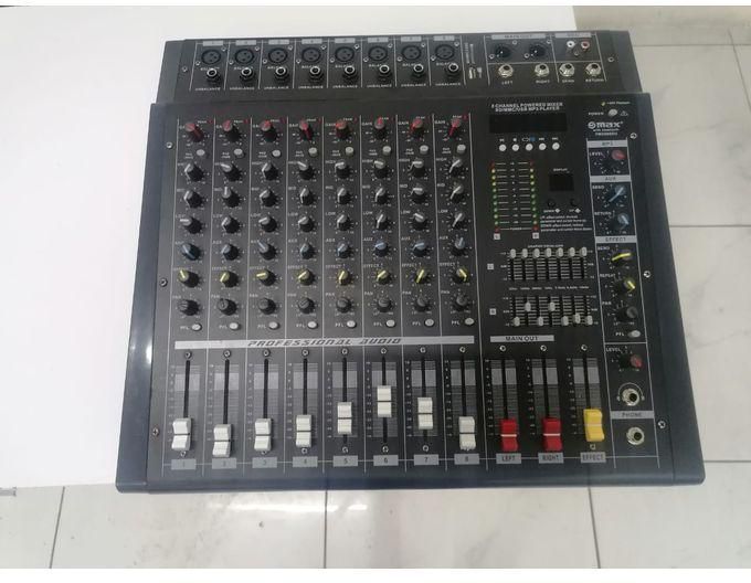 Omax Audio Powered Mixer, 8Channel With Bluetooth And USB