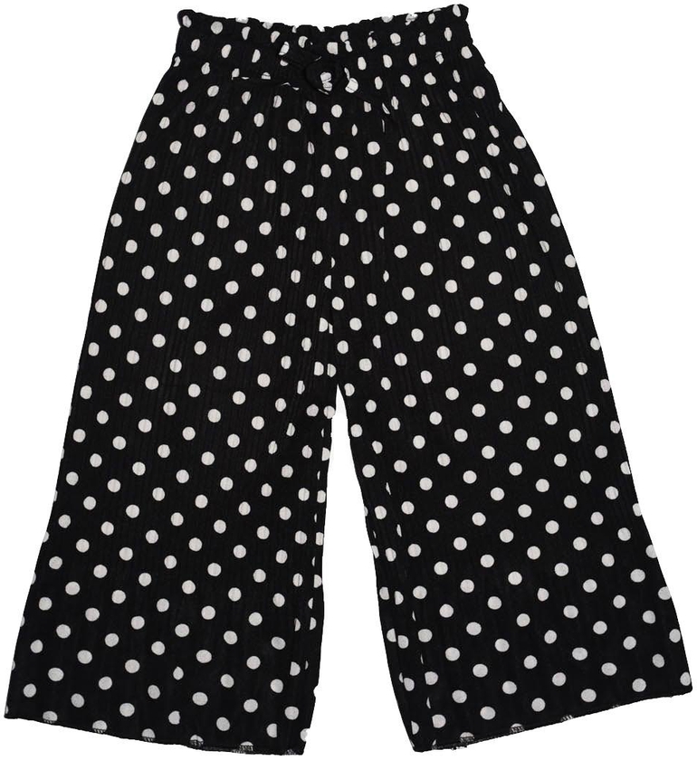 Cmjunior Cute Maree Dot Wide Leg Trousers Kids Pant - 6 Sizes (3 Colors)