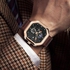 Sporty Waterproof Quartz Men's Watch-Lige Designer Watches - Brown & Gold
