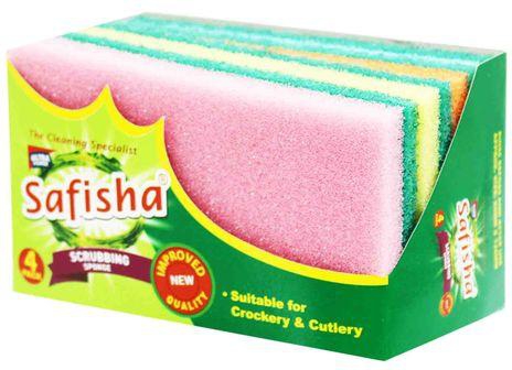 Safisha Scrubbing Sponge (Pack Of 4)