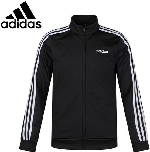 Adidas Men's Sports Jacket Stand Collar Long Sleeve Striped Pattern Breathable Jacket
