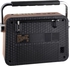 General Meier M-183bt Fm Am Sw 3 Band Vintage Retro Rechargeable Radio With Usb Sd Tf Mp3 Player Bluetooth Speaker - Brown