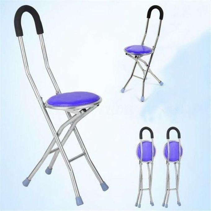 Walking Stick With Chair - Blue