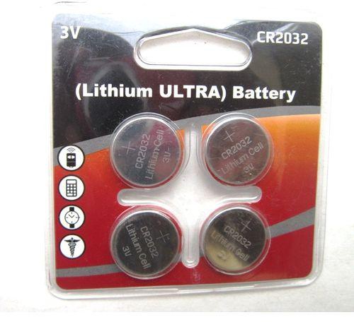 Generic CR2032 3V Button Cell Ultra Lithium Battery - 4pieces