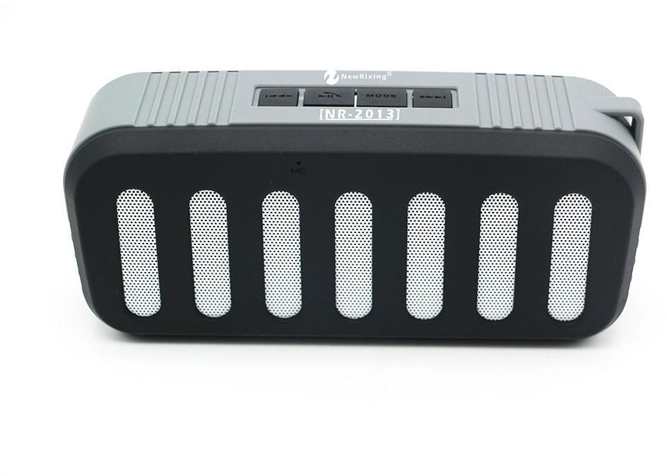 NR-2013 Wireless LED Bluetooth Speaker Subwoofer Support USB/TF Card/FM Radio-Black
