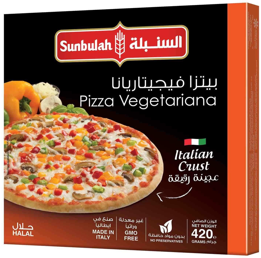 Sunbulah vegetariana pizza 420 g