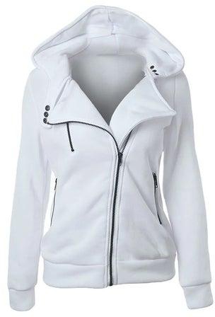 Polyester Long Sleeves Jacket White