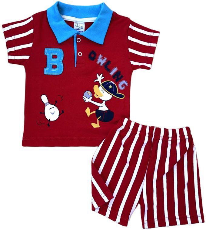 Value Baby Summer Pyjama Set For Boys - Red