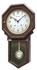 Rythm CMJ377NR06 Wall Clock - Brown, White
