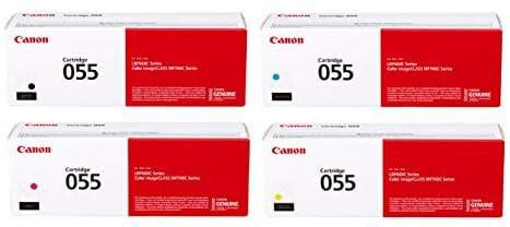 Canon Genuine 055 Complete 4-Color Toner Cartridge Set (CRG-055)