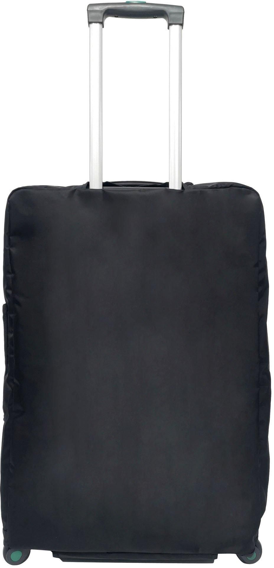 Travel Plus, Classic Luggage Cover Nylon, Size 26 Inch, Black