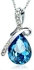JewelOra Sterling Silver 925 Austrian crystal Pendant Necklace Model YO100831