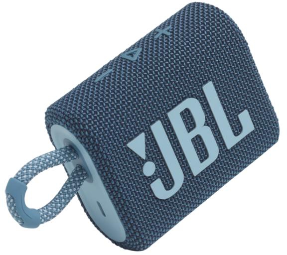 JBL Go 3 Portable Waterproof Bluetooth Speaker - Blue